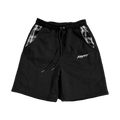 KREPPT Heavy Cotton Shorts — Black / Black & White Tartan
